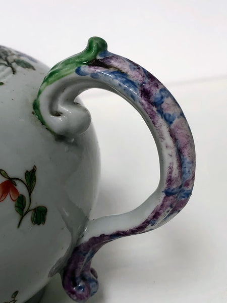 Doccia Porcelain Floral Teapot, Circa 1750
