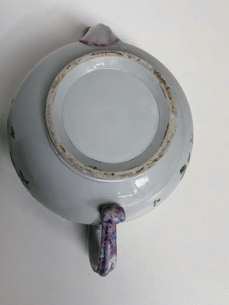 Doccia Porcelain Floral Teapot, Circa 1750