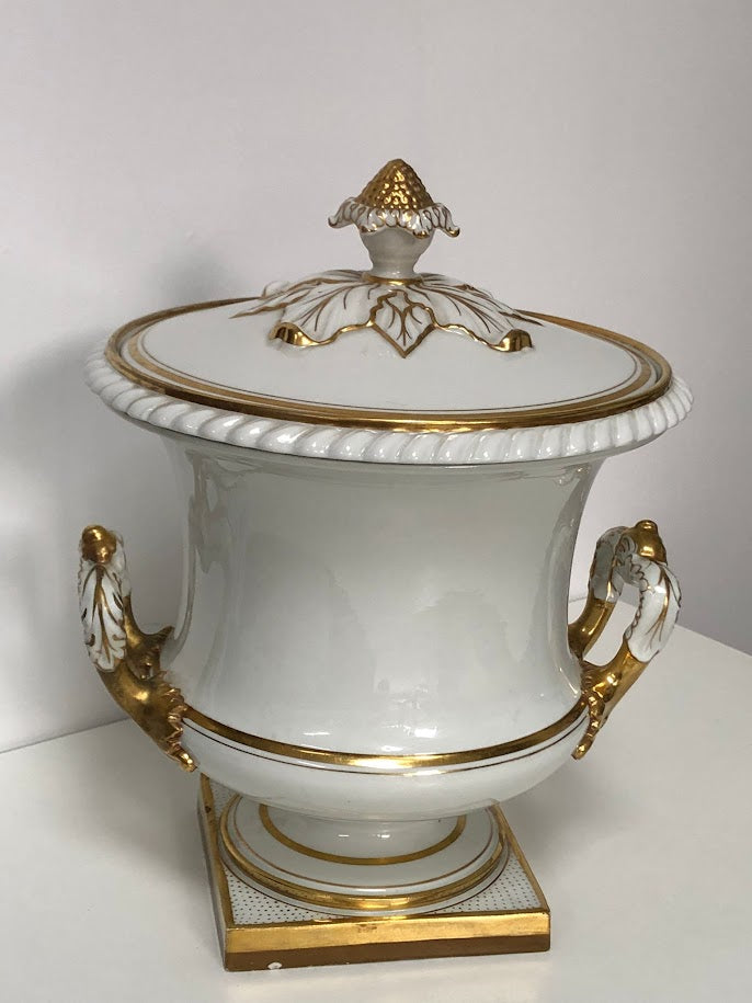 Flight, Barr & Barr Worcester ice pail, liner and cover, circa 1830