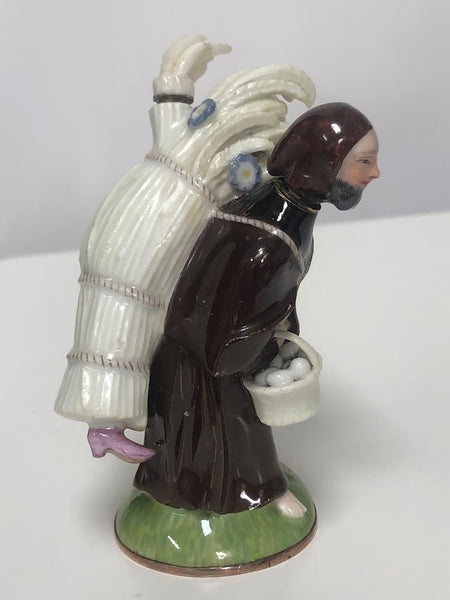 Meissen Porcelain Double Scent Bottle, "Provender to the Monastery" Circa 1740