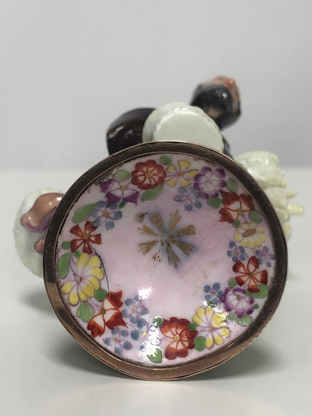 Meissen Porcelain Double Scent Bottle, "Provender to the Monastery" Circa 1740