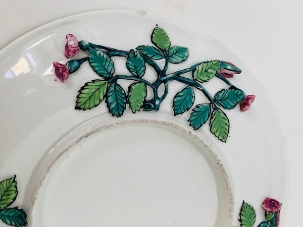 meissen böttger Rosen- Laub Tea Bowl & Saucer 1713-1715