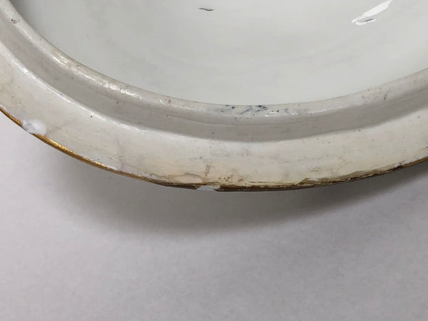 Meissen Porcelain Woodcut Floral Tureen & Tray, circa 1745