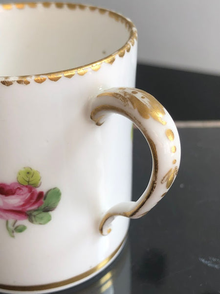 Sevres Porcelain Coffee Can with the Initial J within a painted Bead Panel 1785