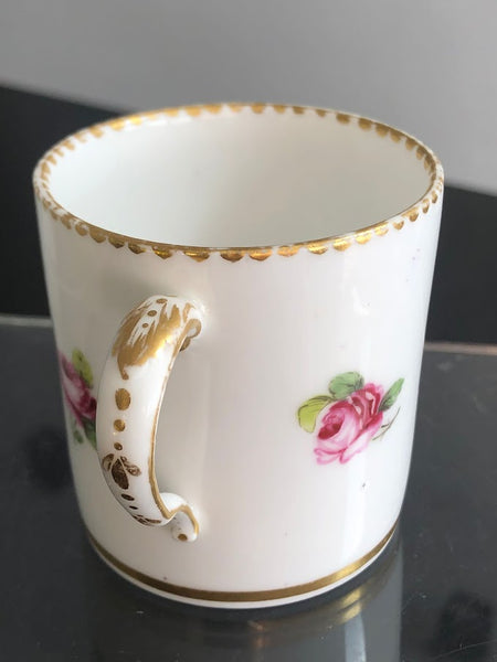 Sevres Porcelain Coffee Can with the Initial J within a painted Bead Panel 1785