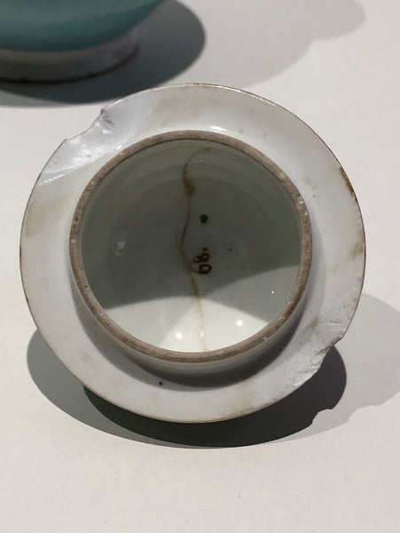 Meissen Turquoise Ground Coffee Pot, circa 1735 - 1740