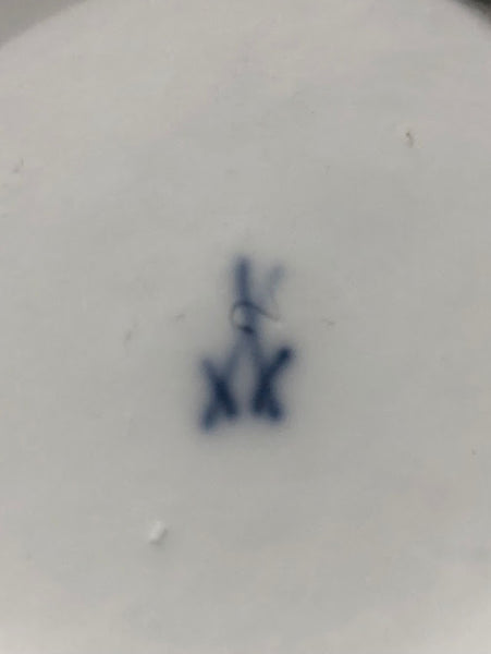 Meissen Turquoise Ground Cup & Saucer with Courting Couples, circa 1740 #3