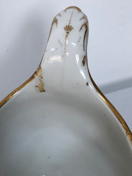 Rue de Crussol (Paris) Porcelain Bourdaloue with Cornflowers 1789-1792