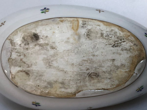 Rue de Crussol (Paris) Porcelain Bourdaloue with Cornflowers 1789-1792