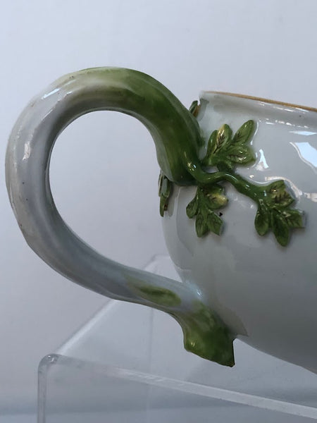 Meissen Porcelain Bourdaloue with Woodcut Flowers 1750