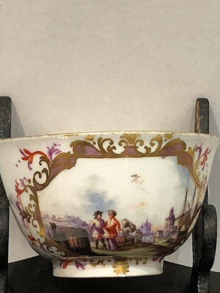 Meissen Kauffahrtei Scene Tea Bowl 1735 (3)