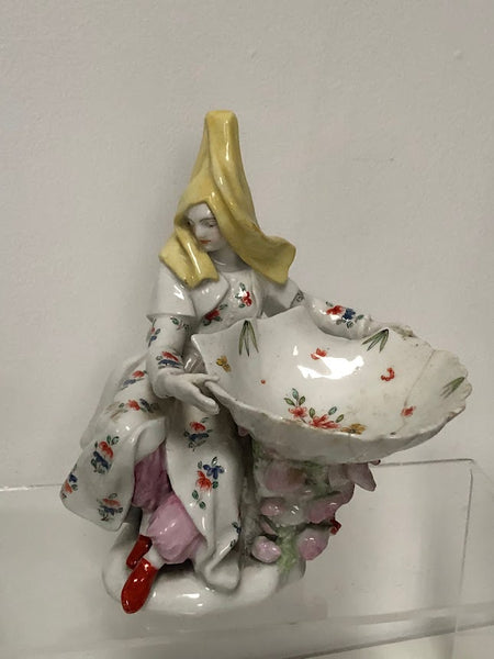 Bow Porcelain Sweetmeat Figure of a Levantine Lady, circa 1754