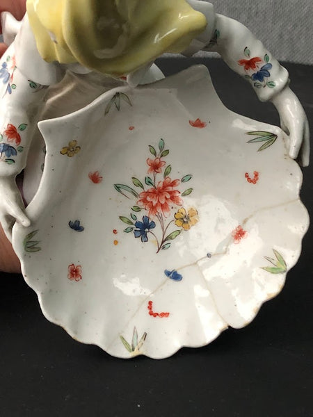 Bow Porcelain Sweetmeat Figure of a Levantine Lady, circa 1754