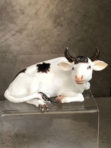Meissen Porcelain Figurine of a Recumbent Fresian Cow, 1750 #2