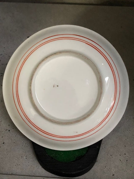 Meissen Hausmaler Saucer with Equine Scene Early 1725-30