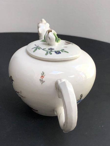 Ansbach Porcelain Ornithological Teapot 1765