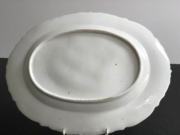 Chelsea Porcelain Warren Hastings Large Serving Dish, Red Anchor Period, 1755