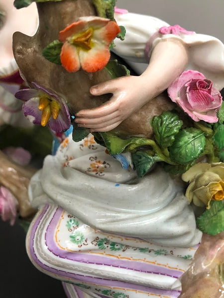 Meissen Porcelain Figural Candelabras with Huntsman & Companion circa 1870