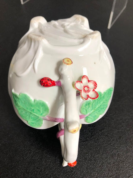 Chelsea strawberry leaf sauceboats, c.1752-55
