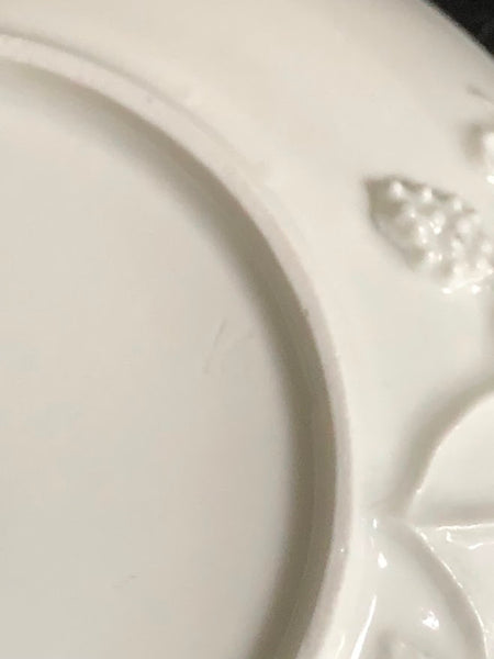 Meissen Blanc de Chine Grapevine Tea Bowl & Saucer circa 1740
