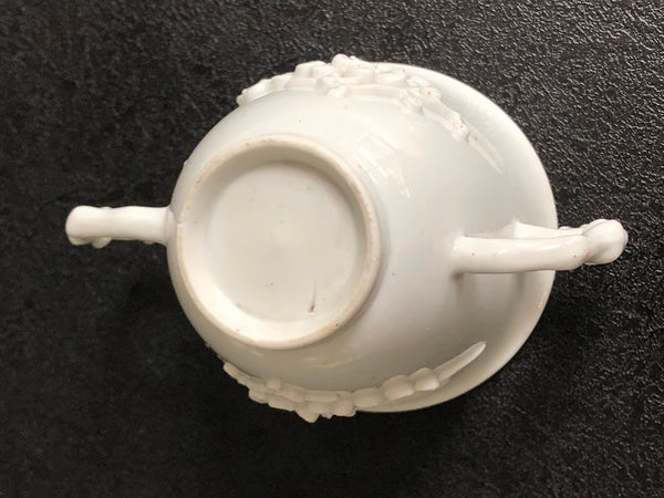 Bow Porcelain Prunus Blossom Twin Handed Chocolate Cup circa 1752