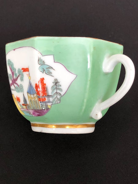 Meissen Porcelain Twin Handled Kakiemon Cup & Saucer 1730, Very Rare