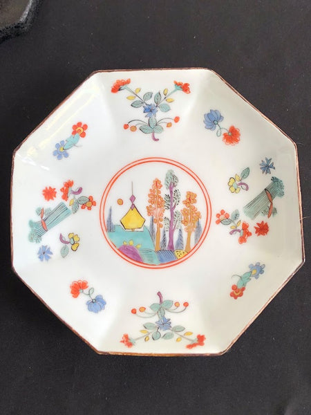 Meissen Porcelain Twin Handled Kakiemon Cup & Saucer 1730, Very Rare