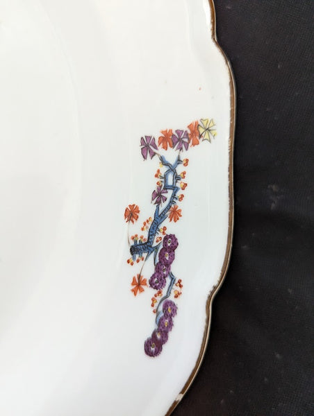 Meissen Porcelain Butterfly (Schmetterling) Charger with Drehers Marks 18th C