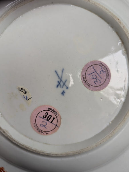 Meissen Porcelain Astmuster Pattern Plate, 1735 #1