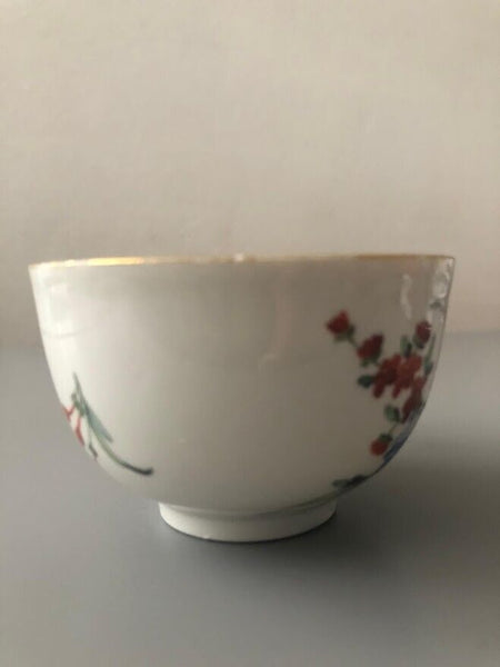 Den Haag, Hague Porcelain Tea Cup with Painted Flowers 1780's #2