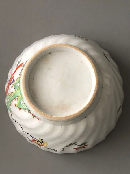 Worcester Porcelaine Sir Joshua Reynolds motif bol à pente polychrome 1770 