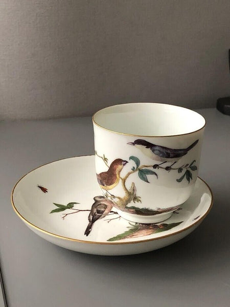 Meissen Porcelain Ornithological Coffee Cup & Saucer 1740-45 #2