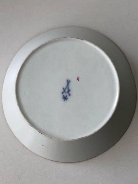 Meissen Porcelain Marcolini Period Floral Coffee Can & Saucer 1774-1814 #1