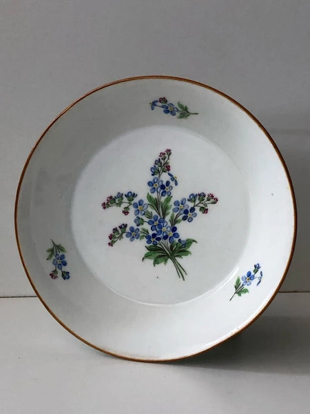 Meissen Porcelain Marcolini Period Floral Coffee Can & Saucer 1774-1814 #1