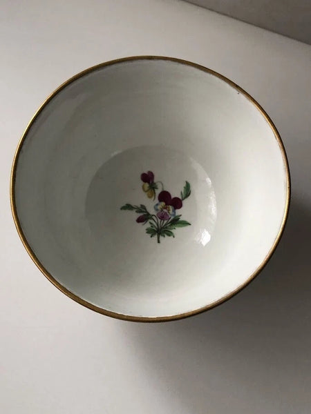Meissen Porcelain Marcolini Period Floral Slop Bowl 1774-1814
