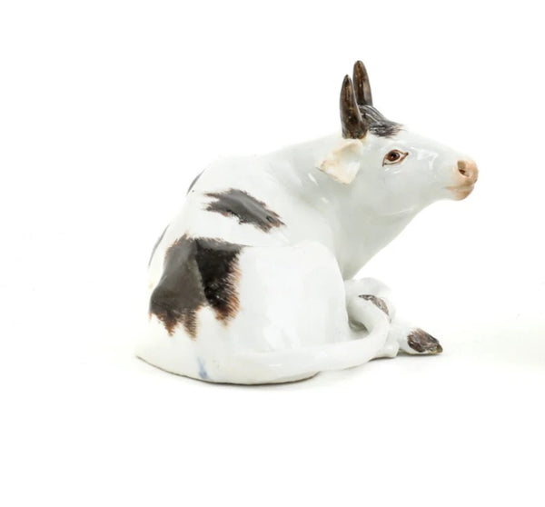 Meissen Porcelain Figurine of a Recumbent Fresian Cow, 1750 #2