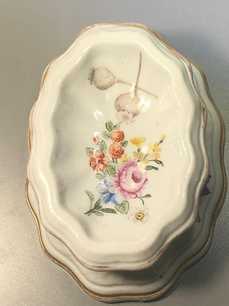 Meissen Floral Painted & Moulded Open Salt 1740