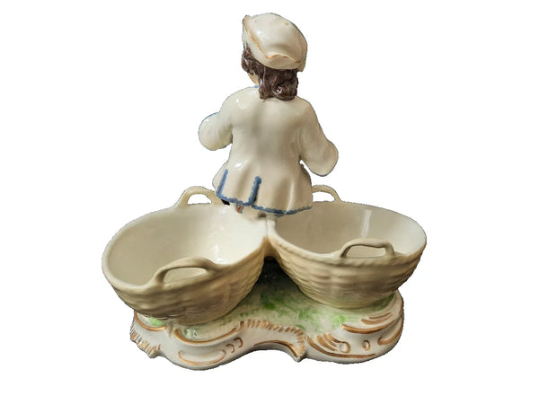 Frankenthal Porcelain Spice Dish Figurine, Circa 1770
