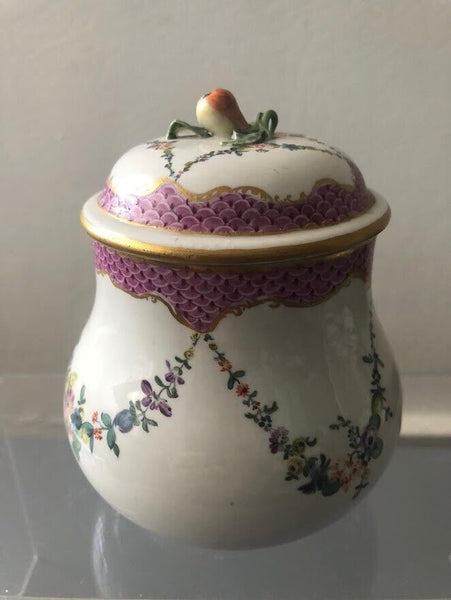 Ansbach Floral Garland Sucrier / Sugar Pot 1765