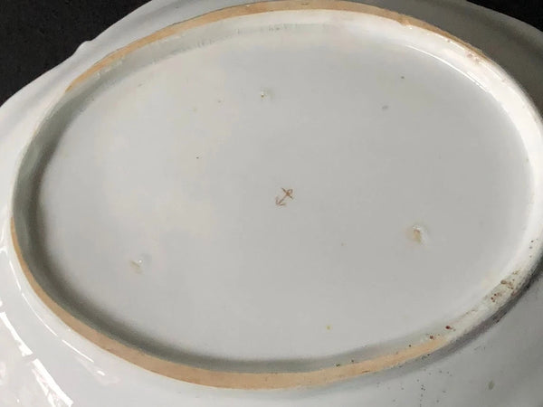 Chelsea Porcelain, Oval Dish with Birds of Paradise, 1765, Gold Anchor