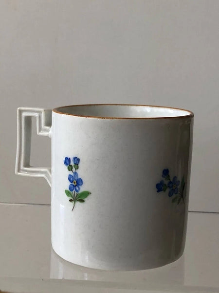 Meissen Porcelain Marcolini Period Floral Coffee Can & Saucer 1774-1814 #1