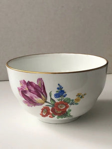 Meissen Porcelain Marcolini Period Floral Slop Bowl 1774-1814