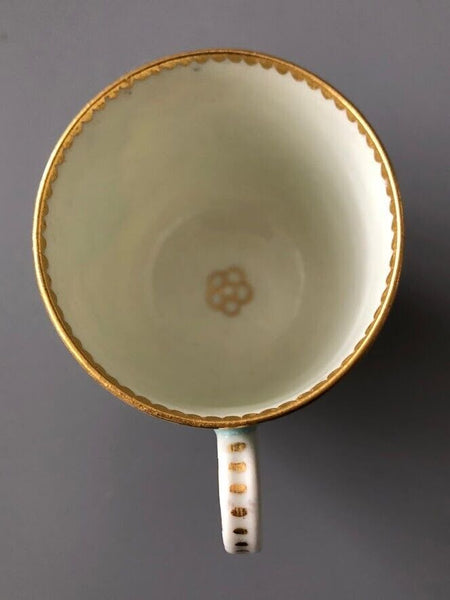 James Giles dekorierte Kaffeetasse aus Worcester-Porzellan, ca. 1760er Jahre