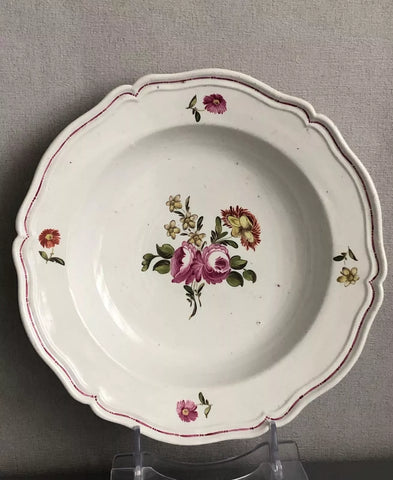 Doccia Porcelain Tin Glaze Porcelain Soup Plate circa 1770 (2)