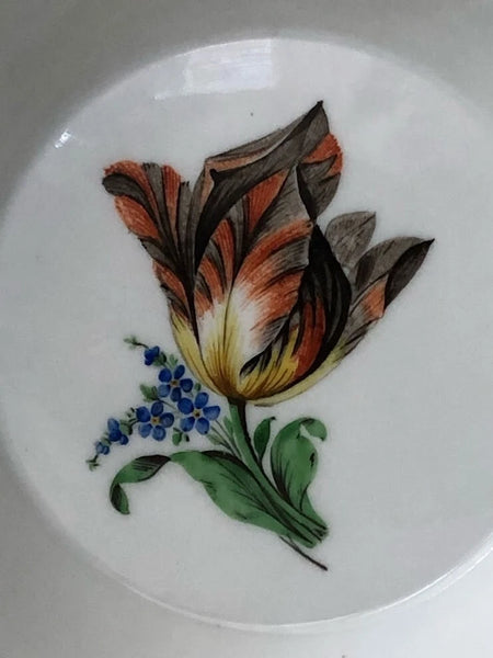 Meissen Porcelain Marcolini Period Floral Coffee Can & Saucer 1774-1814 #5