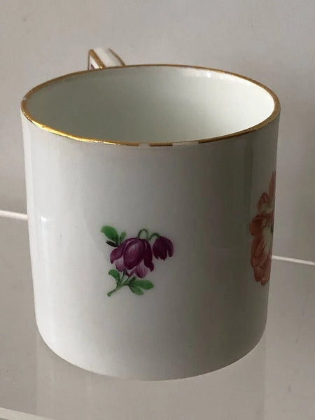 Meissen Porcelain Marcolini Period Floral Coffee Can & Saucer 1774-1814 #5