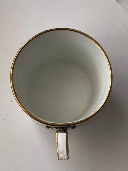Meissen Porcelain Marcolini Period Floral Coffee Can & Saucer 1774-1814 #2
