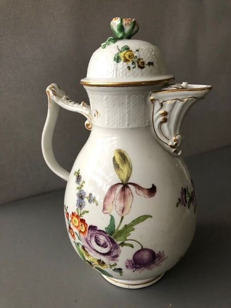 Meissen Porcelain Floral Coffee Pot 1740-1750
