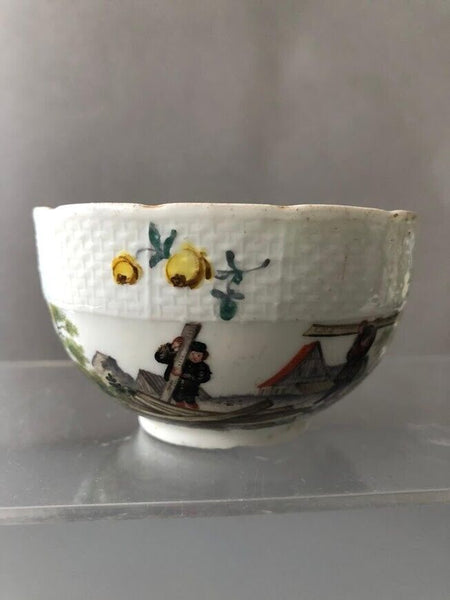 Meissen Porcelain Miners Tea Cup & Saucer 1740