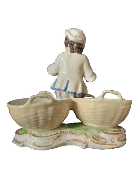 Frankenthal Porcelain Spice Dish Figurine, Circa 1770